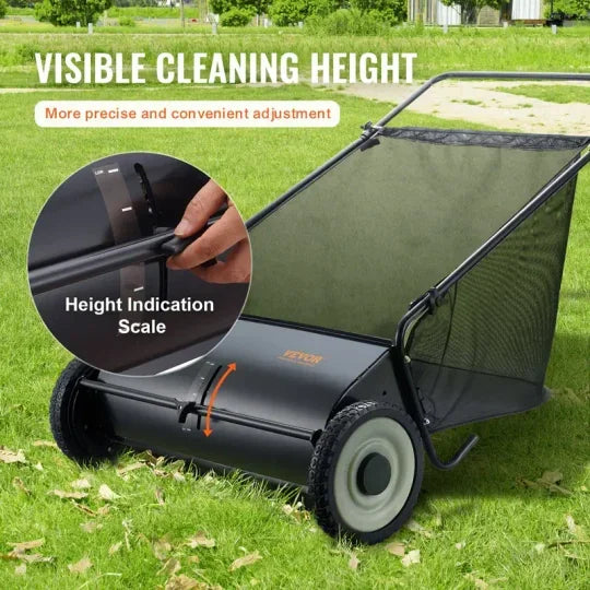 Heavy Duty Push Lawn Sweeper