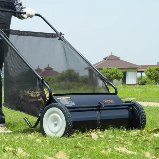 Heavy Duty Push Lawn Sweeper