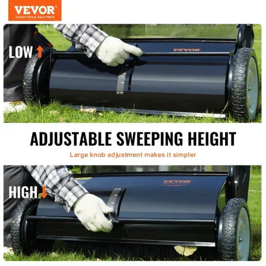 Heavy Duty Push Lawn Sweeper